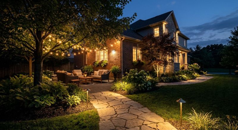Terrace Lighting Installation in Alpharetta, GA